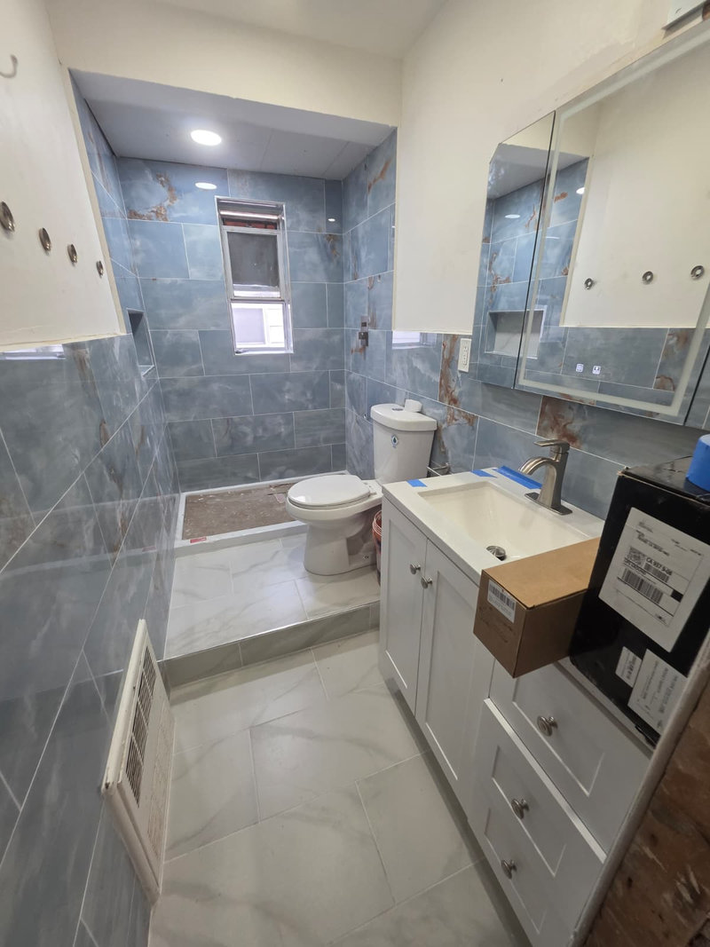 Finished Tiled Bathroom