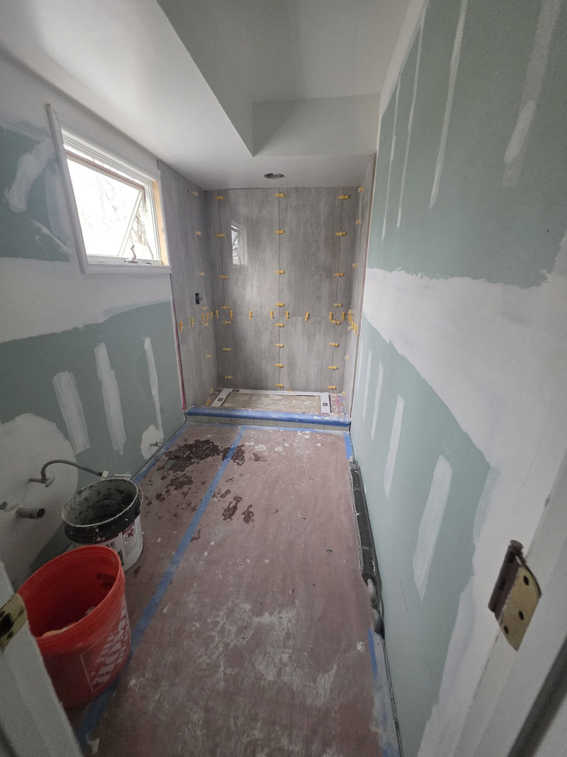 Bathroom Wall Construction