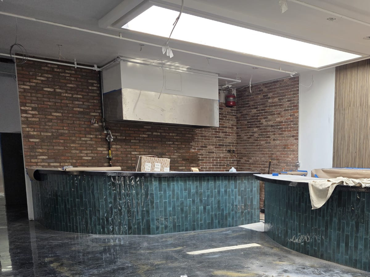 Completed Home Bar Area